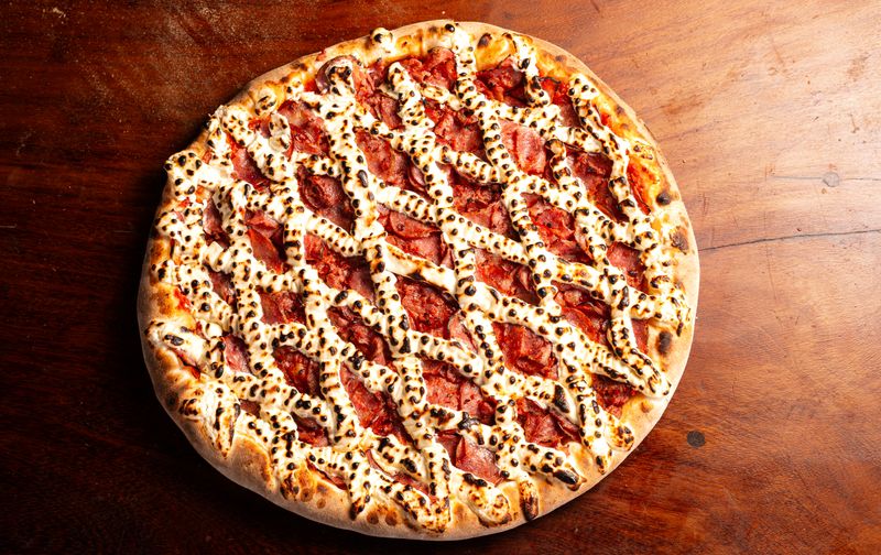 dion's classic cheese pizza with golden crust