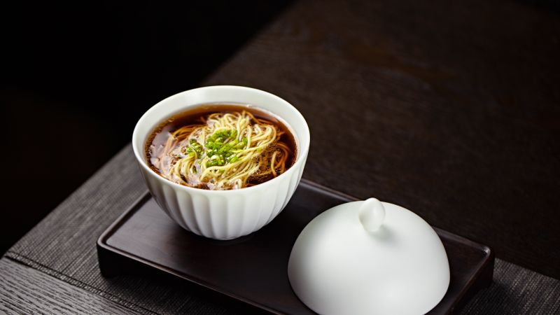 fresh soup of the day in a bowl